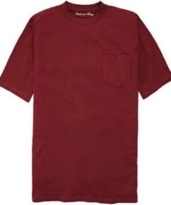 Falcon Bay Sportswear 'Falcon Bay' Men's Short Sleeve Pocket Tee - Wine
