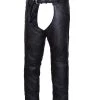 Unik International Men 'Unik' Unisex Cowhide Premium Jean Pocket Chap - Black