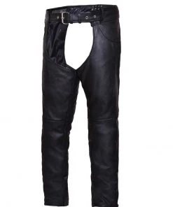 Unik International Men 'Unik' Unisex Cowhide Premium Jean Pocket Chap - Black