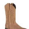 KARMAN ROPER 'Roper' Men's 12" Wilder II Western Square Toe - Tan