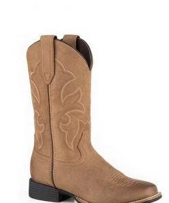 'Roper' Women's 11" Wilder Western Square Toe - Tan
