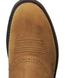 'Ariat' Men's 10" Workhog WP Soft Toe - Tan / Green