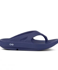 'OOFOS' Unisex OOriginal Thong - Navy Shoes & Boots