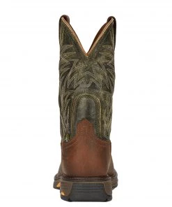 'Ariat' Men's 11" Workhog MetGuard EH Comp Toe - Brown / Marbled Green 9 'Ariat' Men's 11