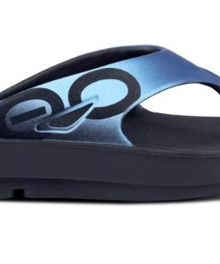 'OOFOS' Unisex OOriginal Sport Thong - Black / Azul
