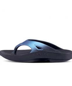 'OOFOS' Unisex OOriginal Sport Thong - Black / Azul