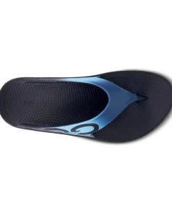 'OOFOS' Unisex OOriginal Sport Thong - Black / Azul