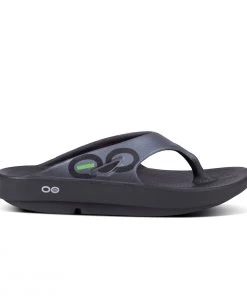 Shoes & Boots 'OOFOS' Men's OOriginal Sport Thong - Black / Graphite