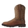 'Ariat' Men's 10" Groundbreaker Int. Met Guard EH Steel Toe - Brown
