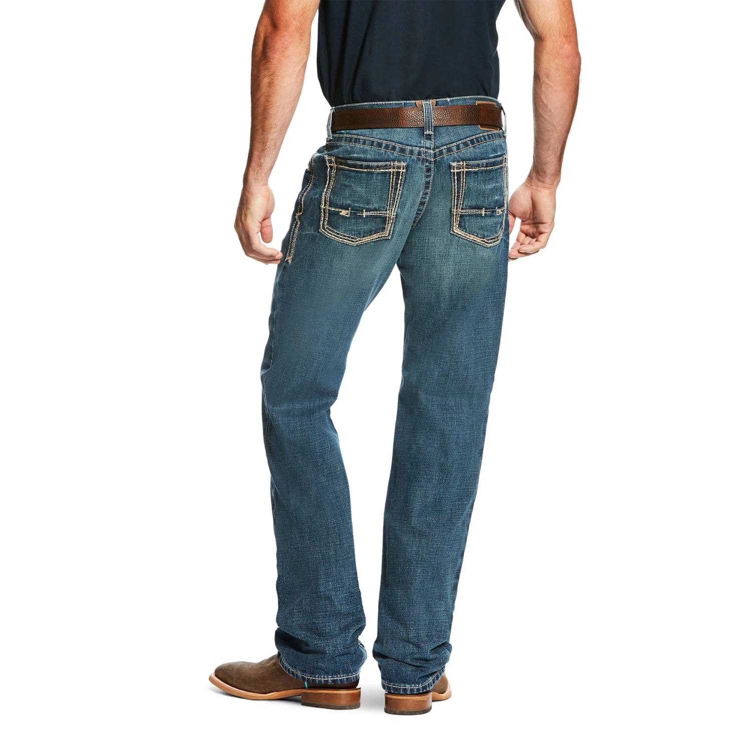 Ariat M3 Loose Gulch Straight Leg - Medium Wash Denim Men 4 Ariat M3 Loose Gulch Straight Leg - Medium Wash Denim Men