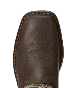'Ariat' Youth Workhog Square Toe - Brown 9 'Ariat' Youth Workhog Square Toe - Brown