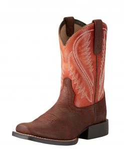 'Ariat' Youth 8" Hoolihan Alamo - Orange / Brown