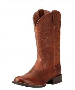 'Ariat' Men's Sport Horseman Western Round Toe - Brown