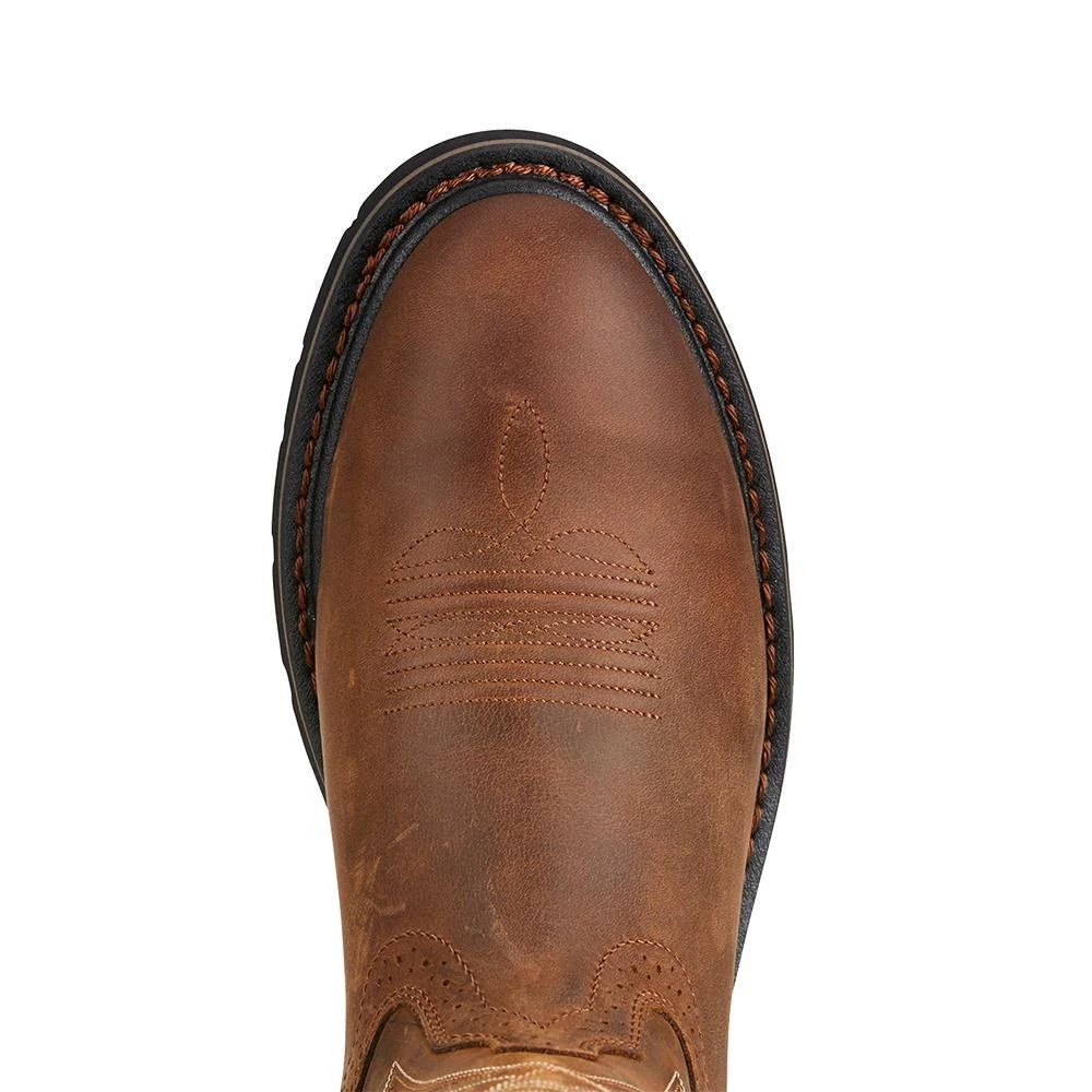 'Ariat' Men's 10" Everett Western Work Soft Toe - Brown 4 'Ariat' Men's 10" Everett Western Work Soft Toe - Brown