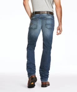 'Ariat' Men's Rebar M3 Loose DuraStretch Straight Leg - Blue Haze
