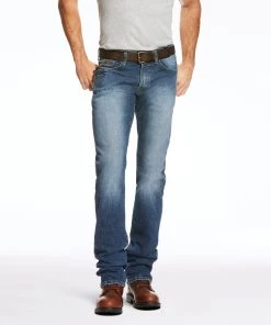 'Ariat' Men's Rebar M3 Loose DuraStretch Straight Leg - Blue Haze