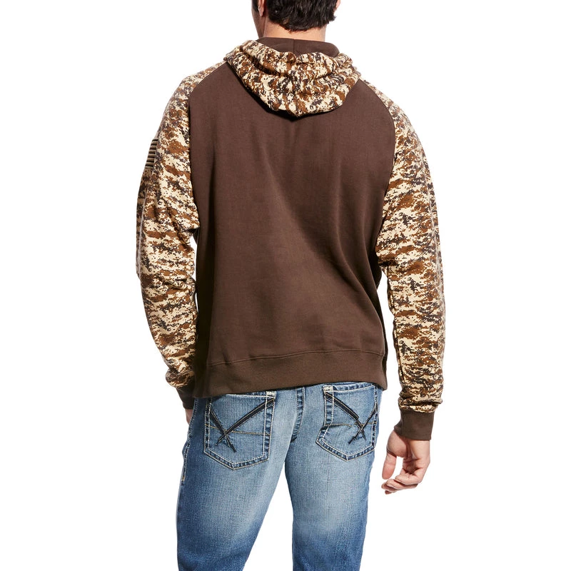'Ariat' Men's Patriot Hoodie - Desert Camo 4 'Ariat' Men's Patriot Hoodie - Desert Camo