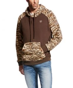 'Ariat' Men's Patriot Hoodie - Desert Camo