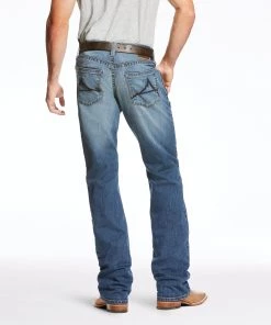 'Ariat' Men's M5 Slim Lodi TekStretch Boot Cut - Blue Point