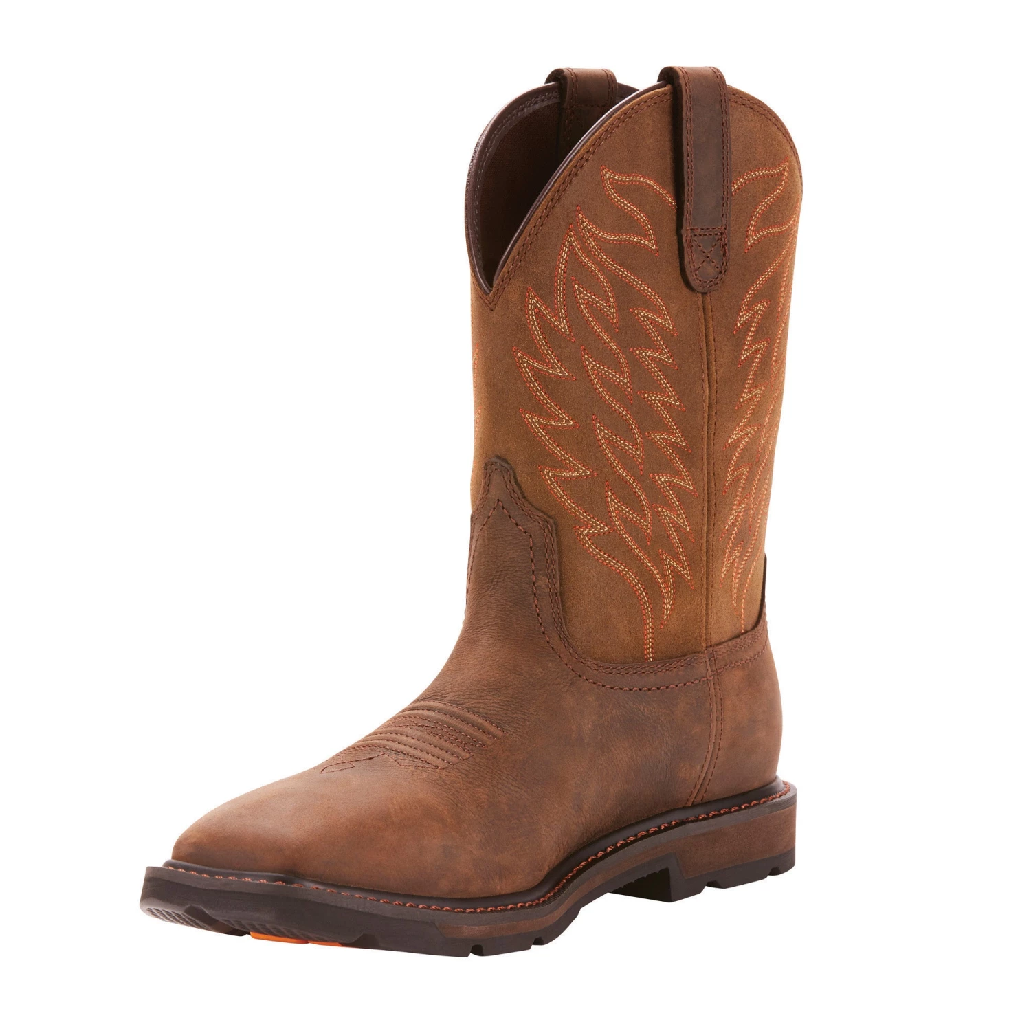 'Ariat' Men's 10" Groundbreaker EH WP Soft Toe - Brown 4 'Ariat' Men's 10" Groundbreaker EH WP Soft Toe - Brown