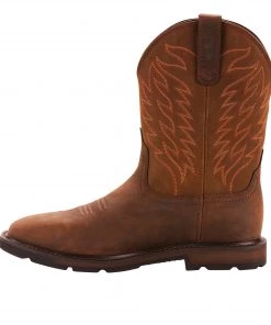 'Ariat' Men's 10" Groundbreaker EH WP Soft Toe - Brown