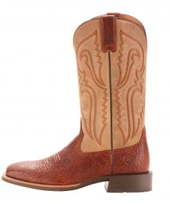'Ariat' Men's 13" Heritage Latigo Western Square Toe - Cognac / Tan Bomber