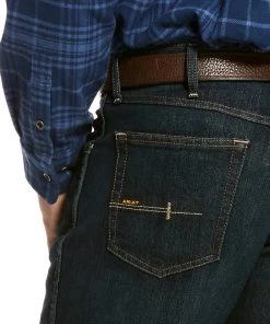 'Ariat' Men's Rebar M4 Low Rise Stackable Straight Leg - Blackstone 7 'Ariat' Men's Rebar M4 Low Rise Stackable Straight Leg - Blackstone