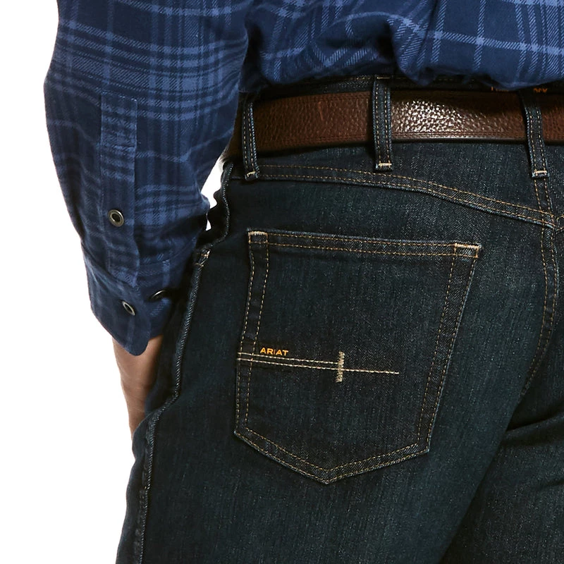 'Ariat' Men's Rebar M4 Low Rise Stackable Straight Leg - Blackstone 5 'Ariat' Men's Rebar M4 Low Rise Stackable Straight Leg - Blackstone
