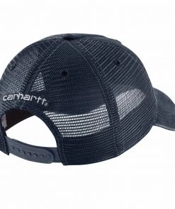 'Carhartt' Men's Adjustable Canvas Mesh-Back Cap - Navy
