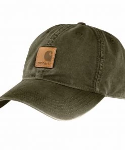 'Carhartt' Men's Adjustable Canvas Cap - Army Green