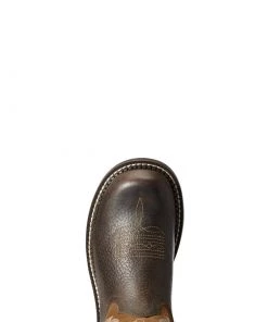 'Ariat' Women's 8" Fatbaby Feather II Western Round Toe - Dark Cottage