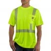 'Carhartt' Men's Force Hi Vis Class 3 Shirt - Lime Green