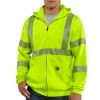 'Carhartt' Men's Hi Vis Class 3 Sweatshirt - Brite Lime