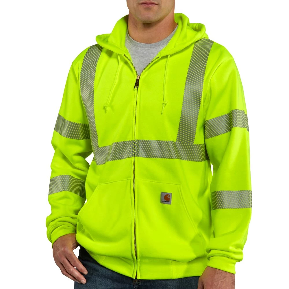 'Carhartt' Men's Hi Vis Class 3 Sweatshirt - Brite Lime 3 'Carhartt' Men's Hi Vis Class 3 Sweatshirt - Brite Lime
