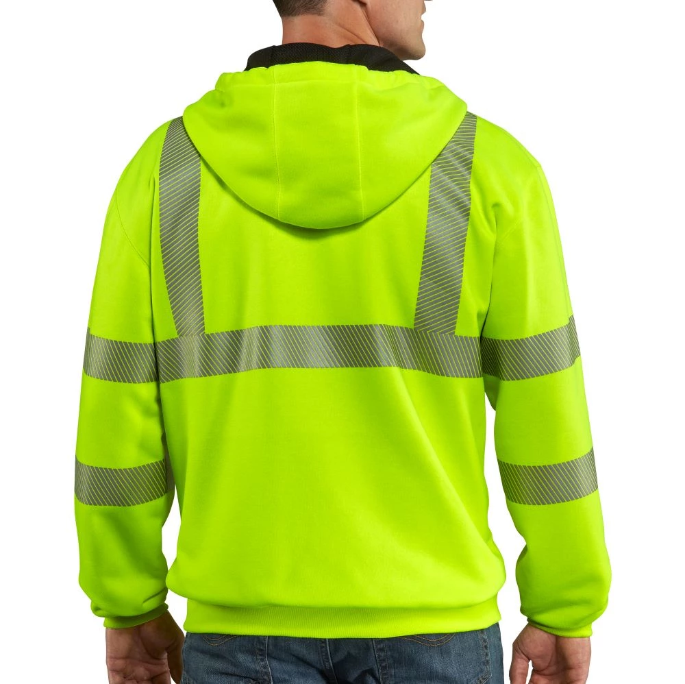 'Carhartt' Men's High-Visibility Class 3 Thermal Lined Sweatshirt - Brite Lime 5 'Carhartt' Men's High-Visibility Class 3 Thermal Lined Sweatshirt - Brite Lime