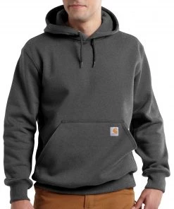 'Carhartt' Men's Rain Defender Paxton Heavyweight Hoodie - Carbon Heather