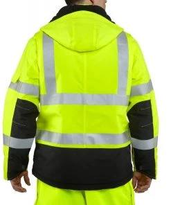 'Carhartt' Men's Hi Vis Class 3 WP Sherwood Jacket - Brite Lime