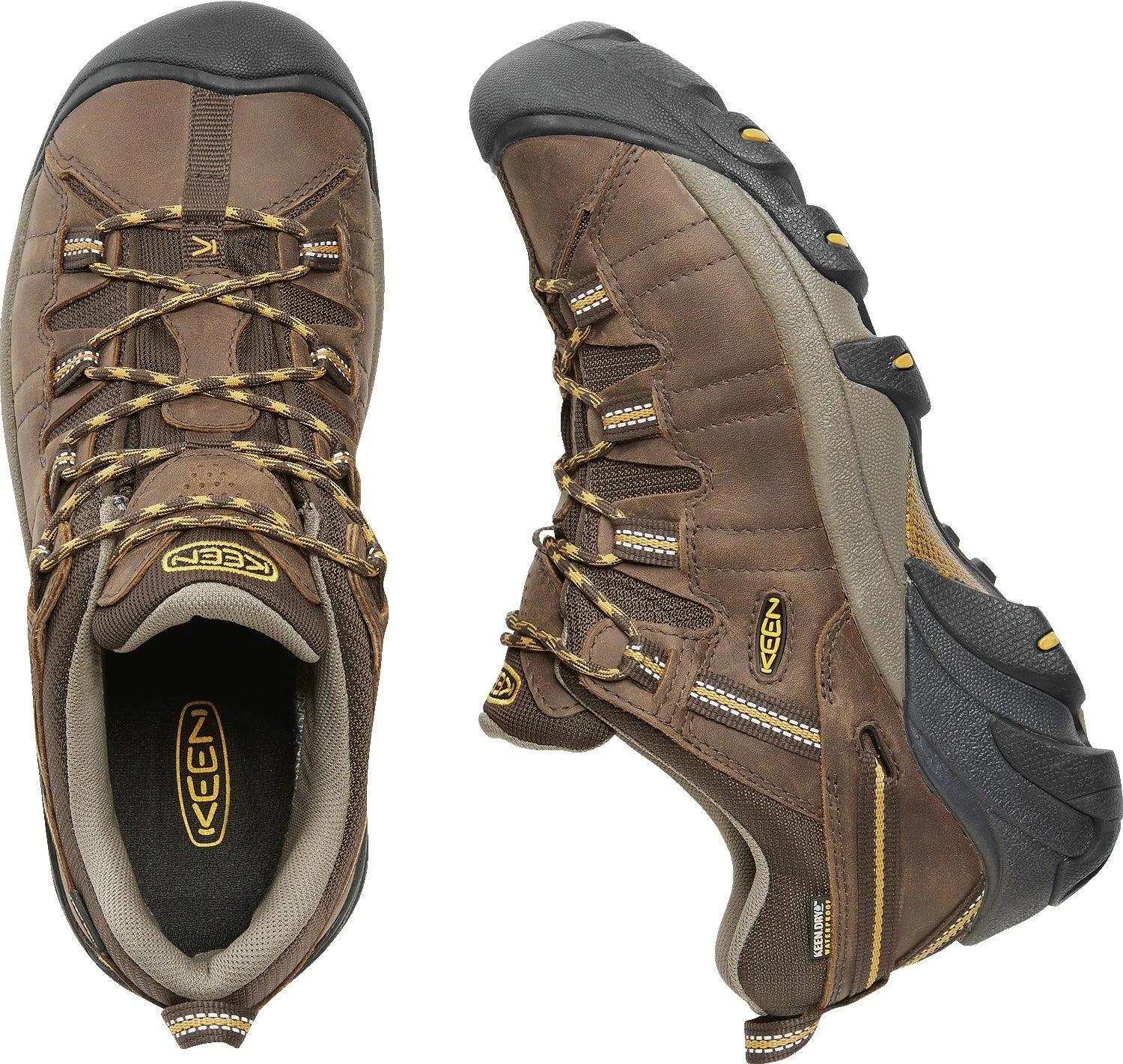 Keen Outdoor 'Keen' Men's Targhee II WP Hiker - Cascade Brown / Golden Yellow 7 Keen Outdoor 'Keen' Men's Targhee II WP Hiker - Cascade Brown / Golden Yellow