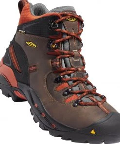 'Keen Utility' Men's 6" Pittsburgh Soft Toe - Brown / Orange