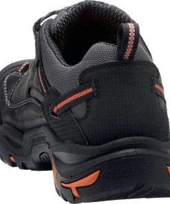 'Keen Utility' Men's Braddock Low Steel Toe - Black / Grey / Orange