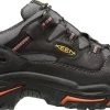 'Keen Utility' Men's Braddock Low Steel Toe - Black / Grey / Orange