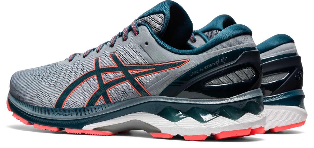 ASICS AMERICA CORP 'ASICS' Men's Gel Kayano 27 - Sheet Rock / Magnetic Blue 8 ASICS AMERICA CORP 'ASICS' Men's Gel Kayano 27 - Sheet Rock / Magnetic Blue
