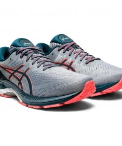 ASICS AMERICA CORP 'ASICS' Men's Gel Kayano 27 - Sheet Rock / Magnetic Blue (Wide)
