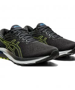 ASICS AMERICA CORP 'ASICS' Men's Gel Cumulus 22 - Graphite Grey / Lime Zest 9 ASICS AMERICA CORP 'ASICS' Men's Gel Cumulus 22 - Graphite Grey / Lime Zest