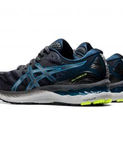 ASICS AMERICA CORP 'ASICS' Men's Gel Nimbus 23 - Carrier Grey / Digital Aqua