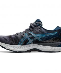 ASICS AMERICA CORP 'ASICS' Men's Gel Nimbus 23 - Carrier Grey / Digital Aqua