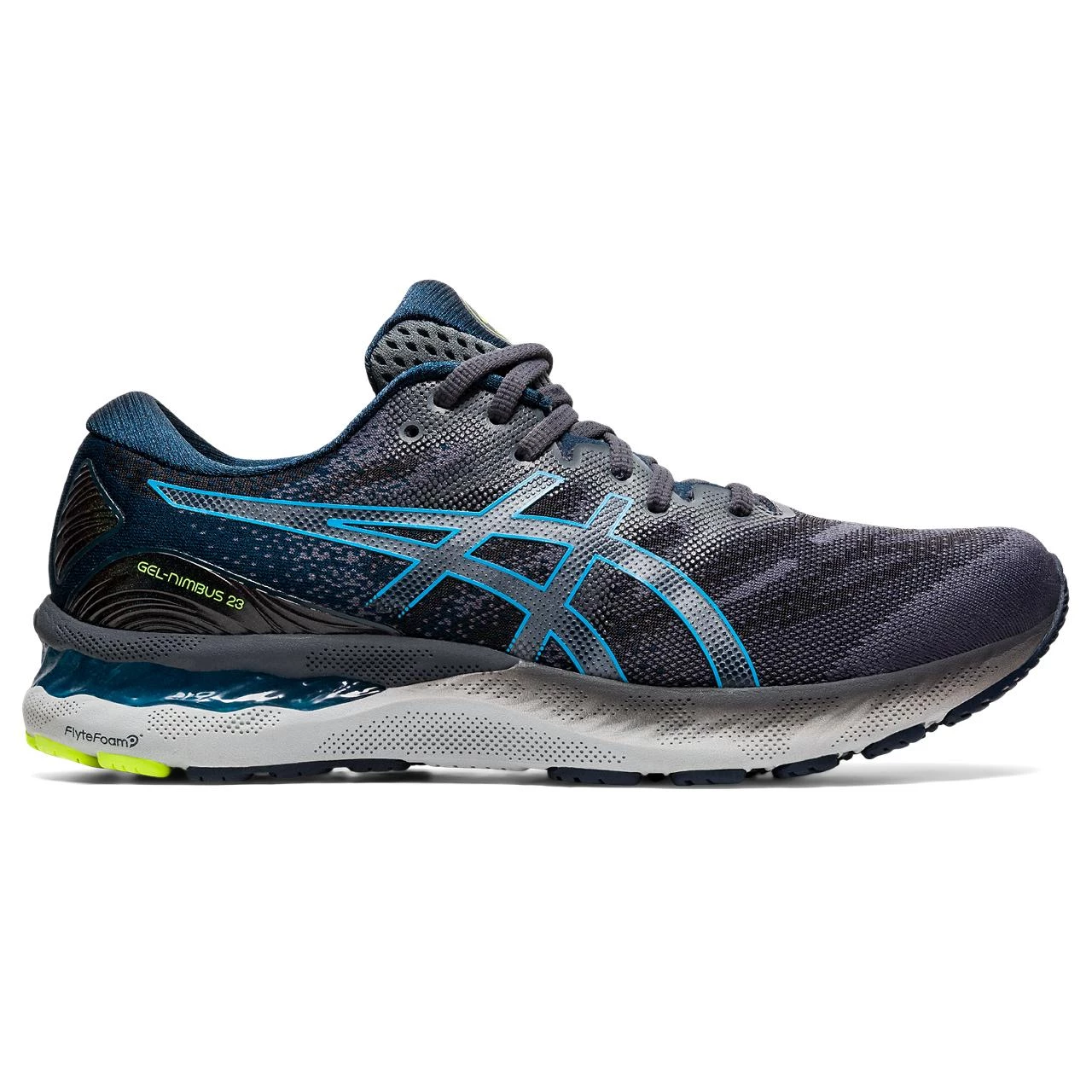 ASICS AMERICA CORP 'ASICS' Men's Gel Nimbus 23 - Carrier Grey / Digital Aqua (Wide) 3 ASICS AMERICA CORP 'ASICS' Men's Gel Nimbus 23 - Carrier Grey / Digital Aqua (Wide)