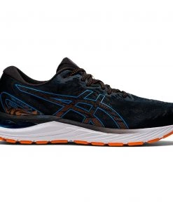 ASICS AMERICA CORP 'ASICS' Men's Gel Cumulus 23 - Black / Reborn Blue (Wide)