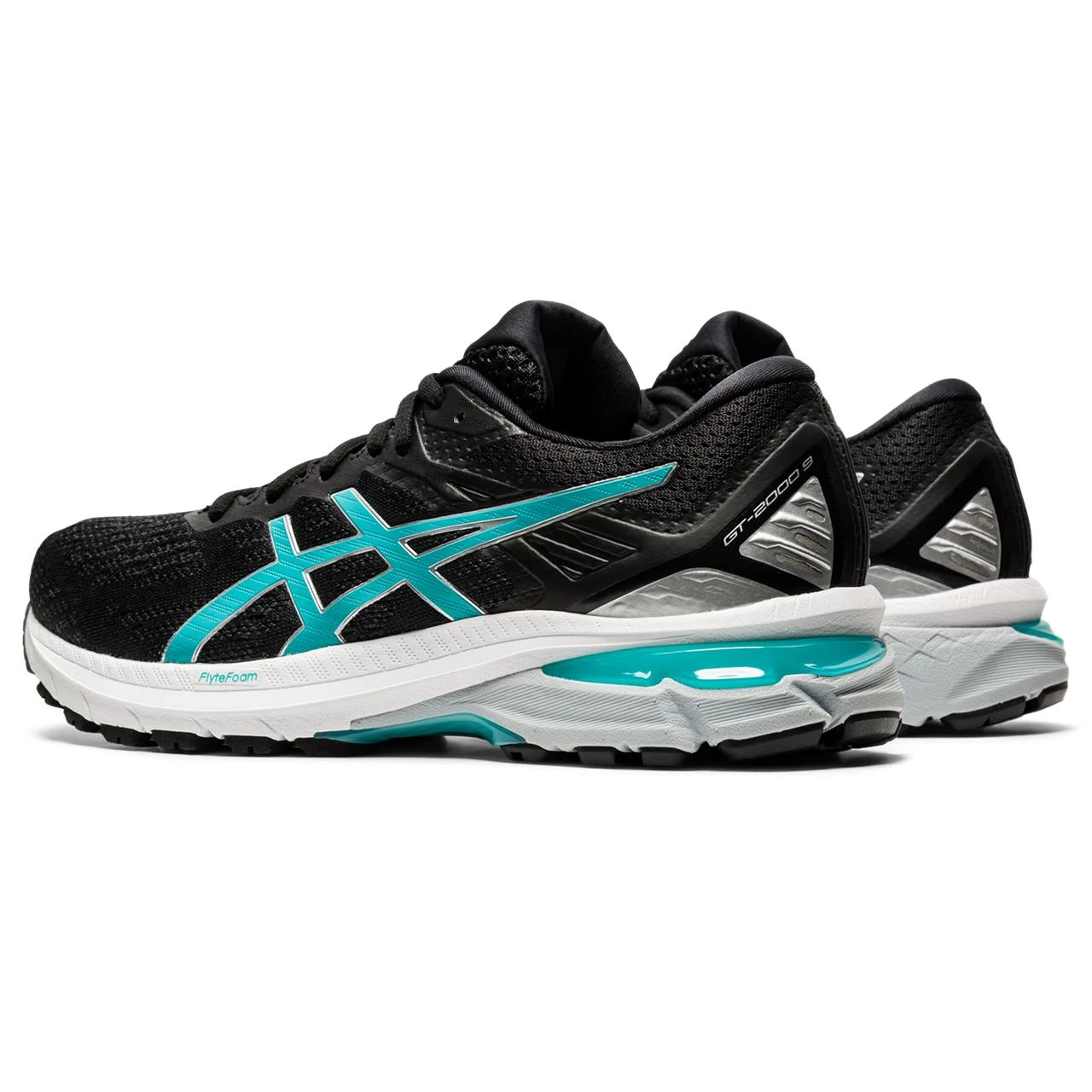 ASICS AMERICA CORP 'ASICS' Women's GT 2000 9 - Black / Techno Cyan 8 ASICS AMERICA CORP 'ASICS' Women's GT 2000 9 - Black / Techno Cyan