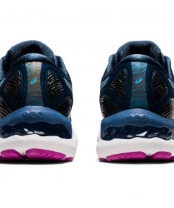 ASICS AMERICA CORP 'ASICS' Women's Gel Nimbus 23 - Grand Shark / Digital Aqua 14 ASICS AMERICA CORP 'ASICS' Women's Gel Nimbus 23 - Grand Shark / Digital Aqua